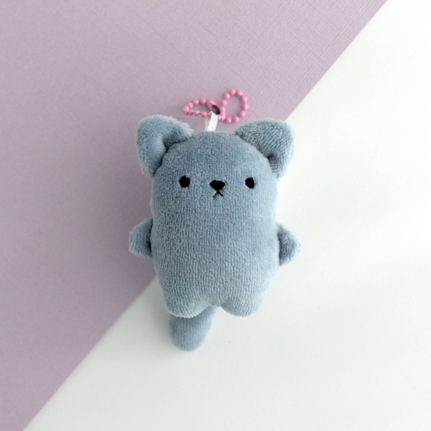 Cat Plush Charm (Grey)