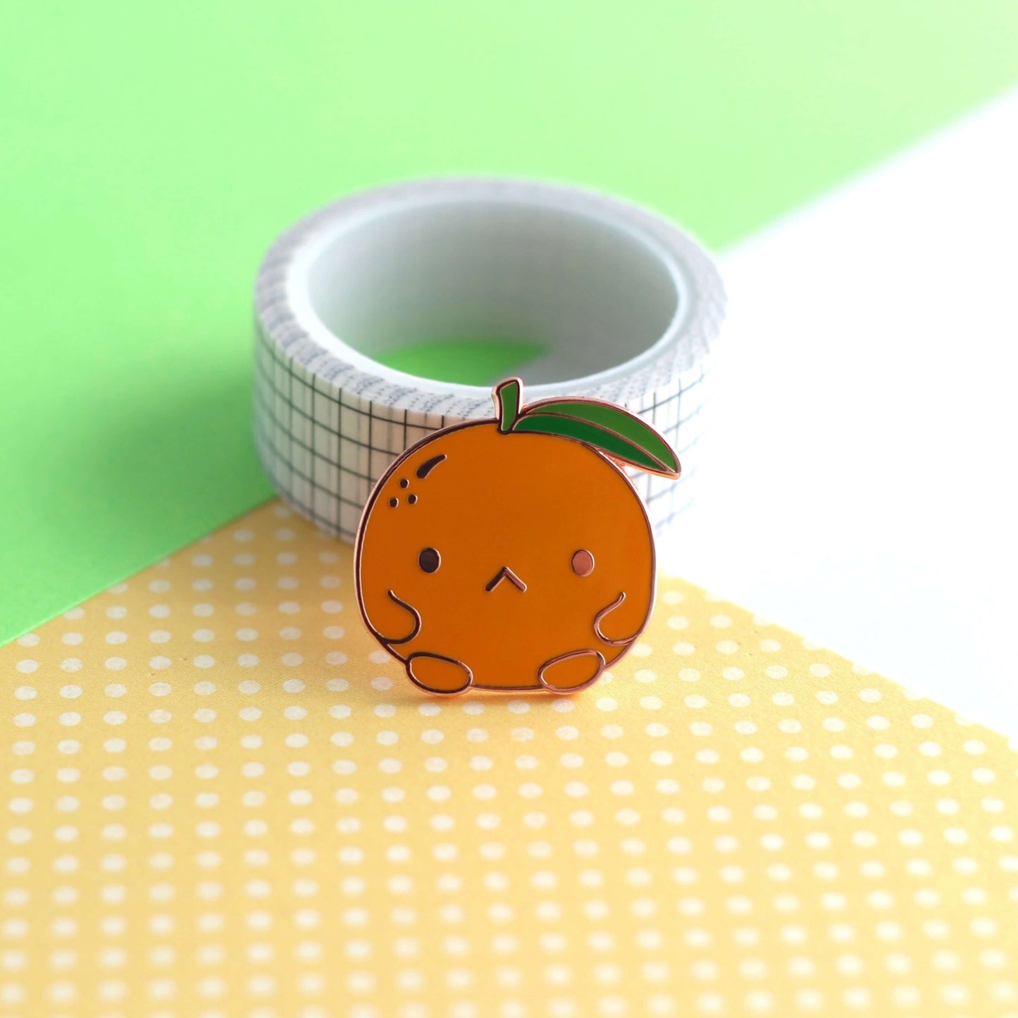 Grumpy Clementine Enamel Pin