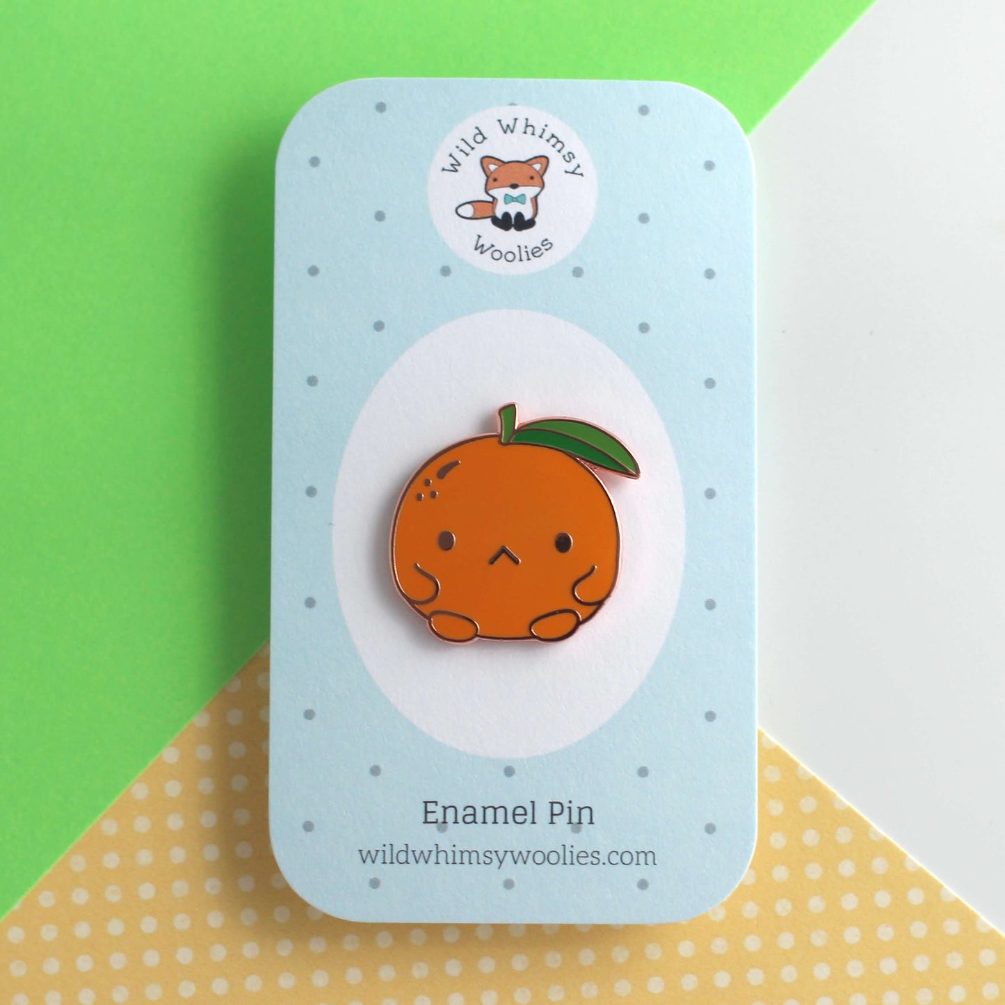 Grumpy Clementine Enamel Pin