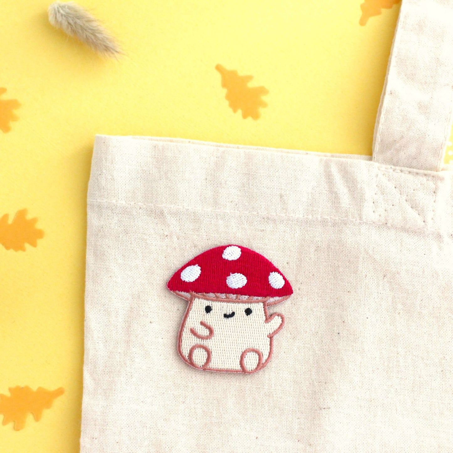 Cute Red Cap Mushroom Iron On Patch - Cottagecore Embroidered Patch
