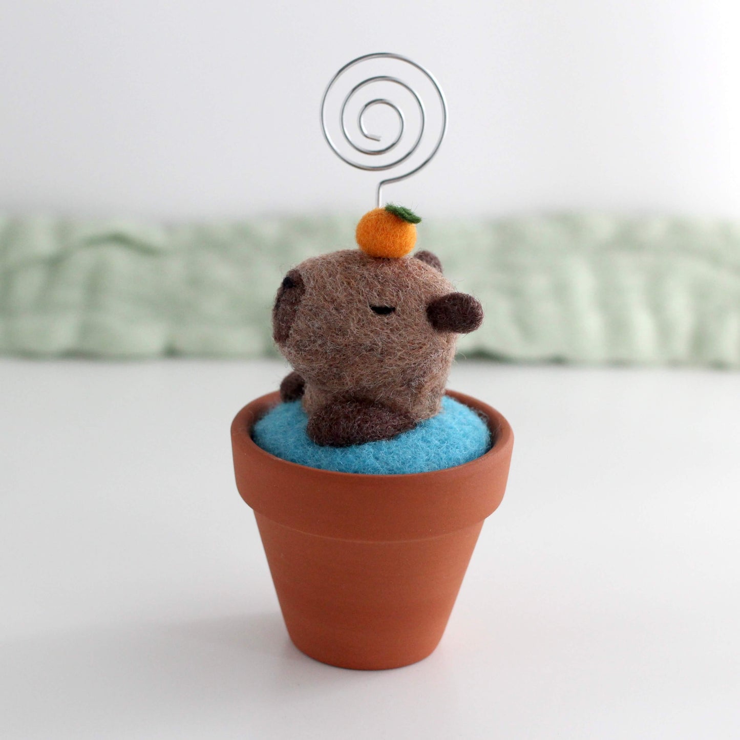 Capybara In a Bath Note Holder