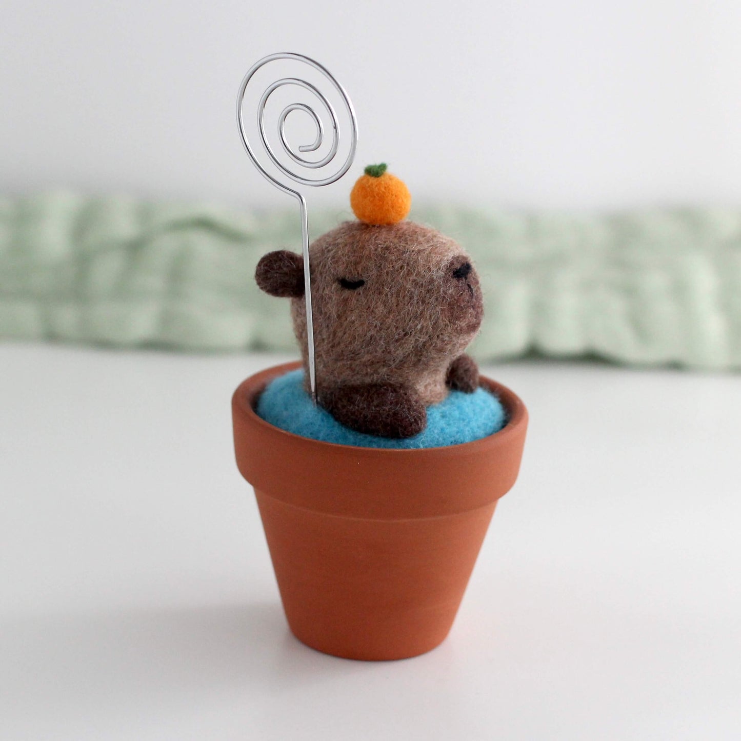 Capybara In a Bath Note Holder