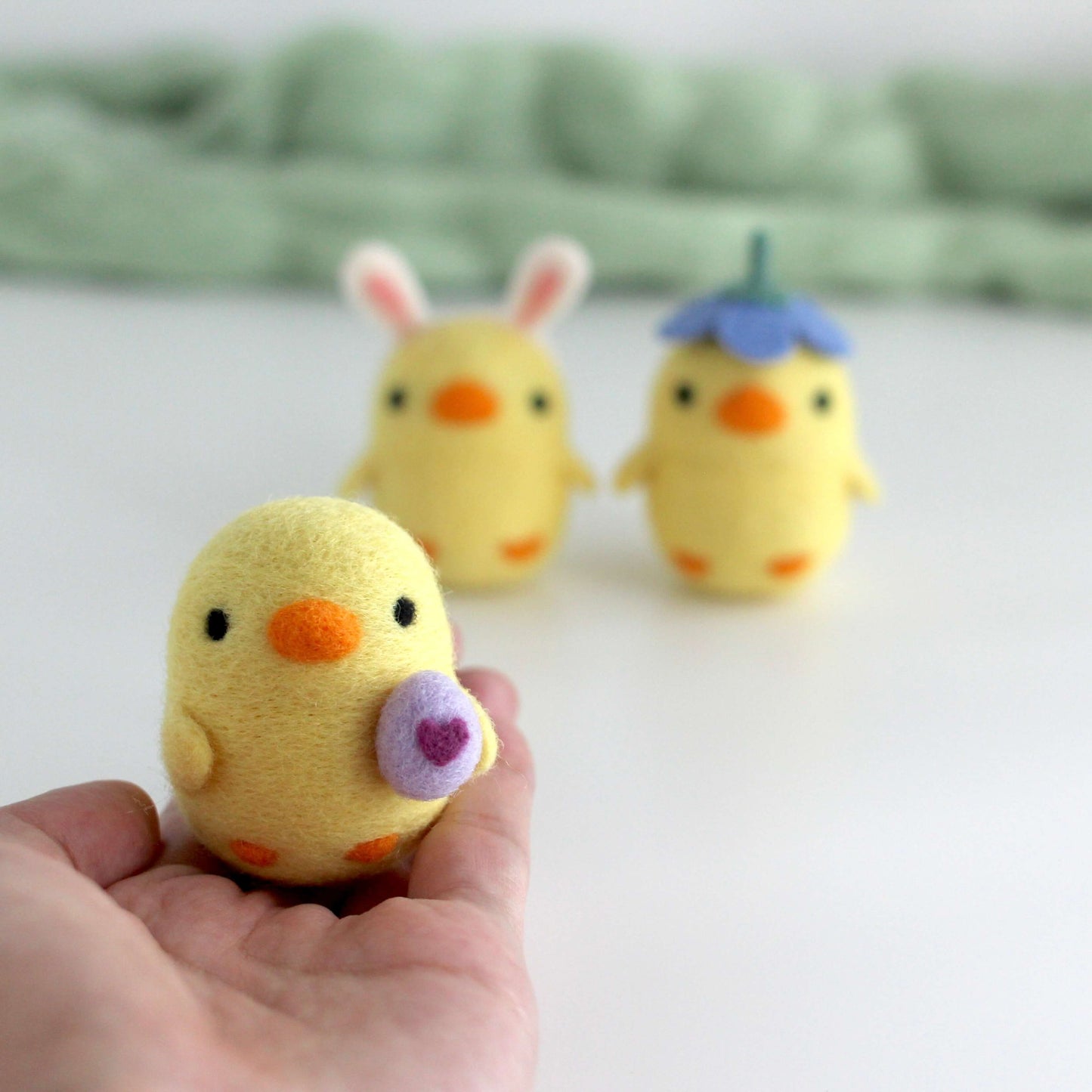 Needle Felted Chick Surprise Eggs