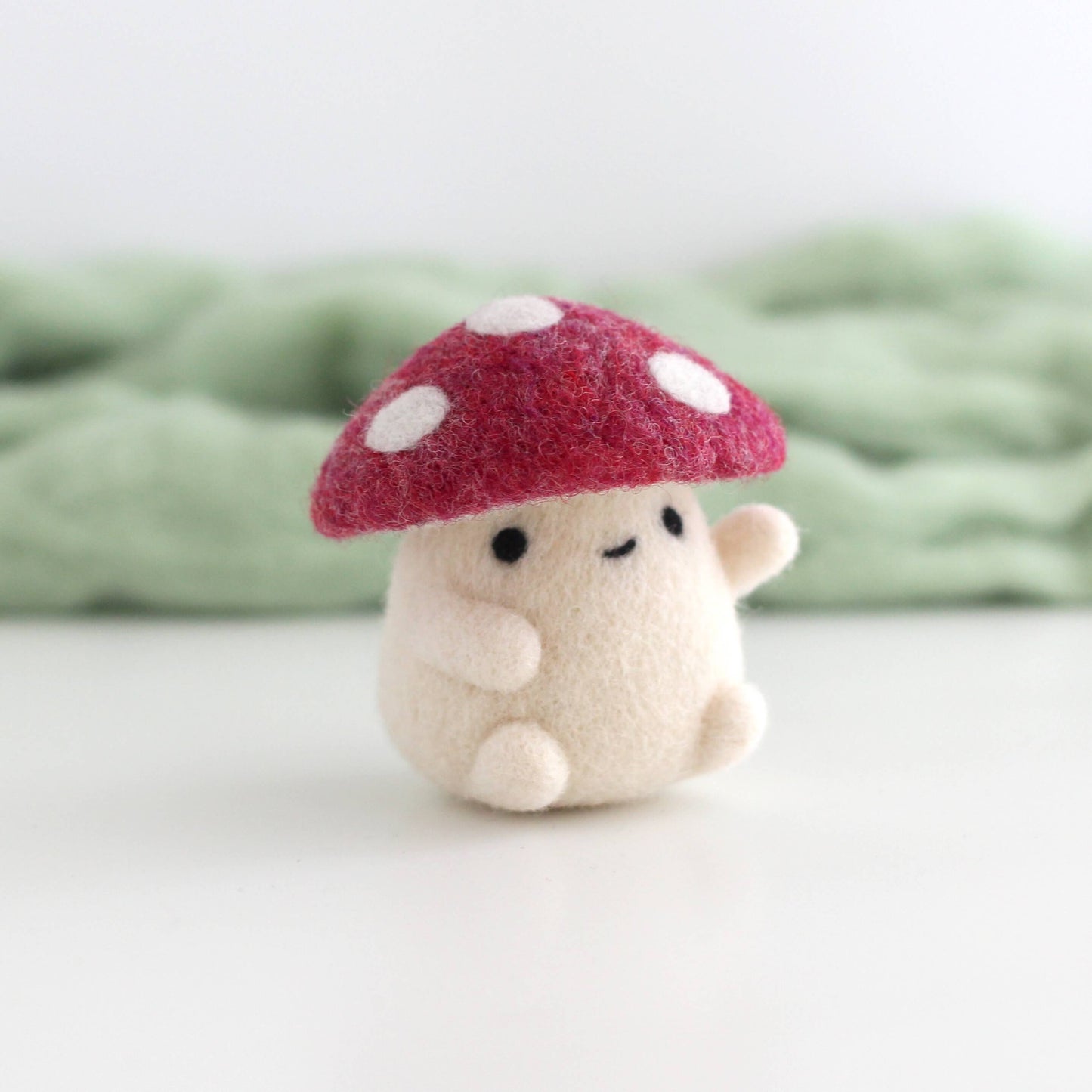 Needle Felted Red Mushroom (Fly Agaric)
