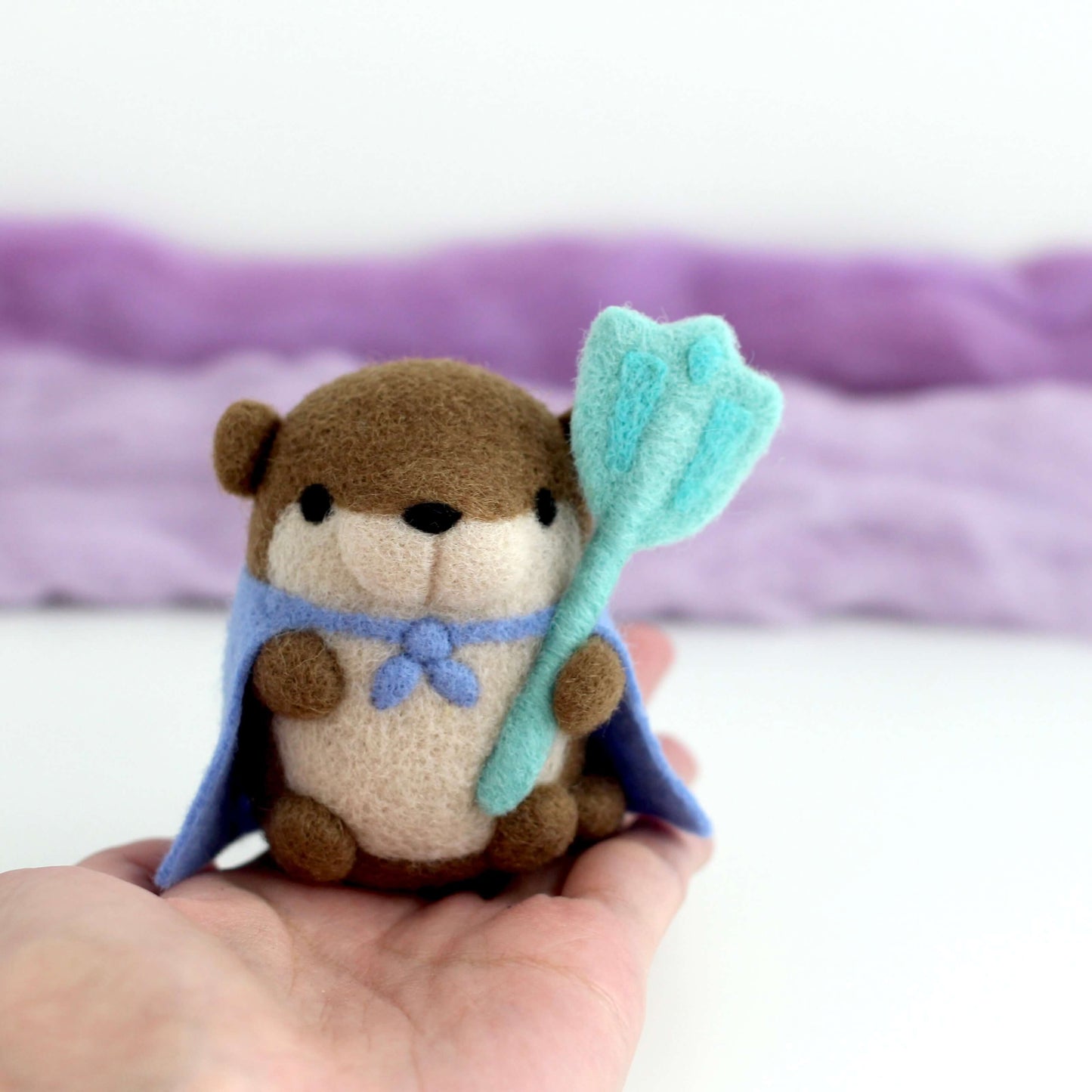 Needle Felted Otter Water Guardian