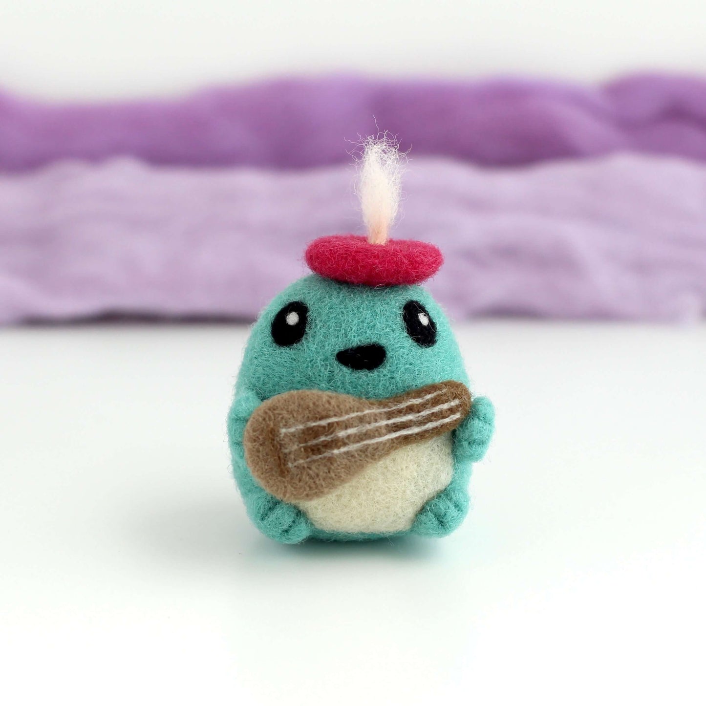 Needle Felted Toad Bard
