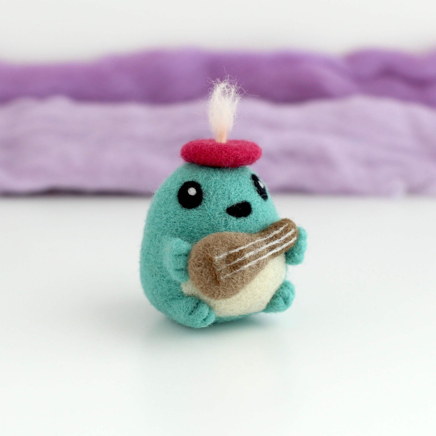 Needle Felted Toad Bard