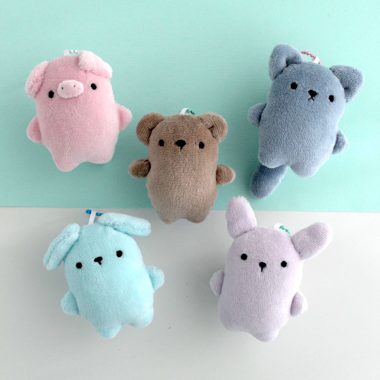Puppy Dog Plush Charm (Light Blue)