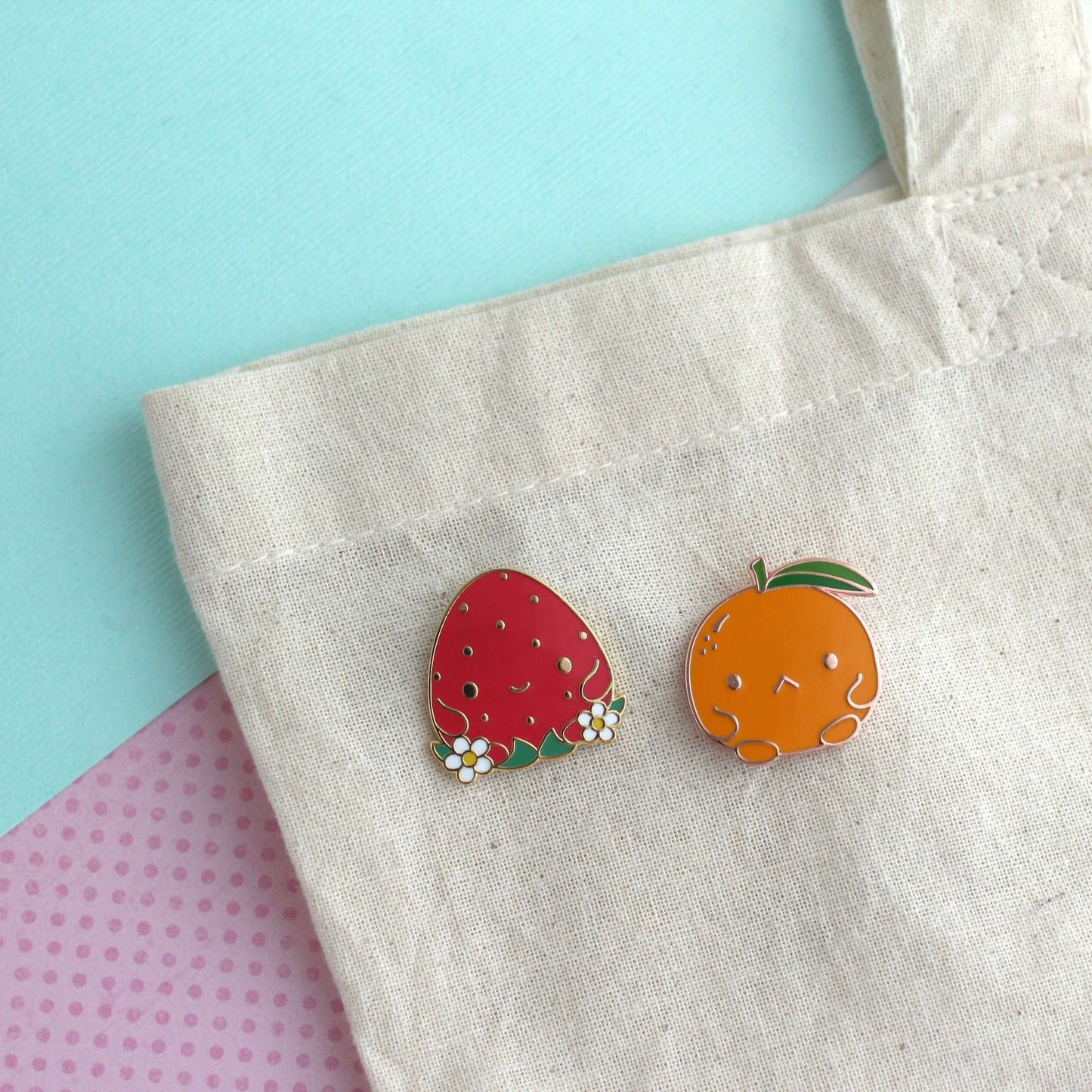 Grumpy Clementine Enamel Pin
