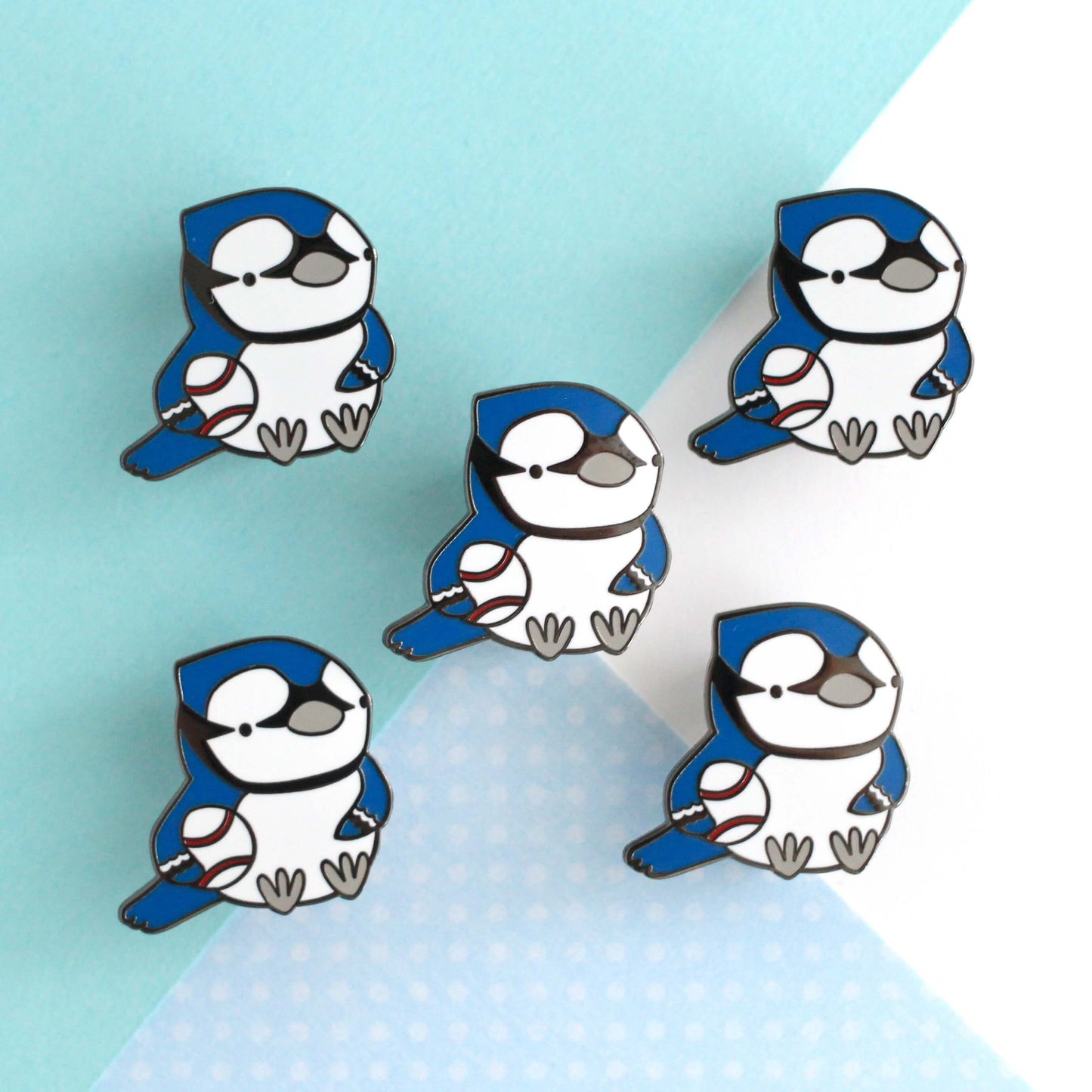 Blue Jay Enamel Pin - Baseball Pin - Bird Gift - Pin for Backpack
