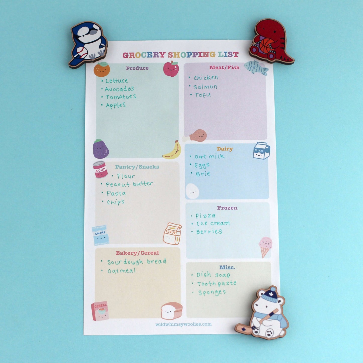 Grocery Shopping List Notepad (5.5″ x 8.5″)