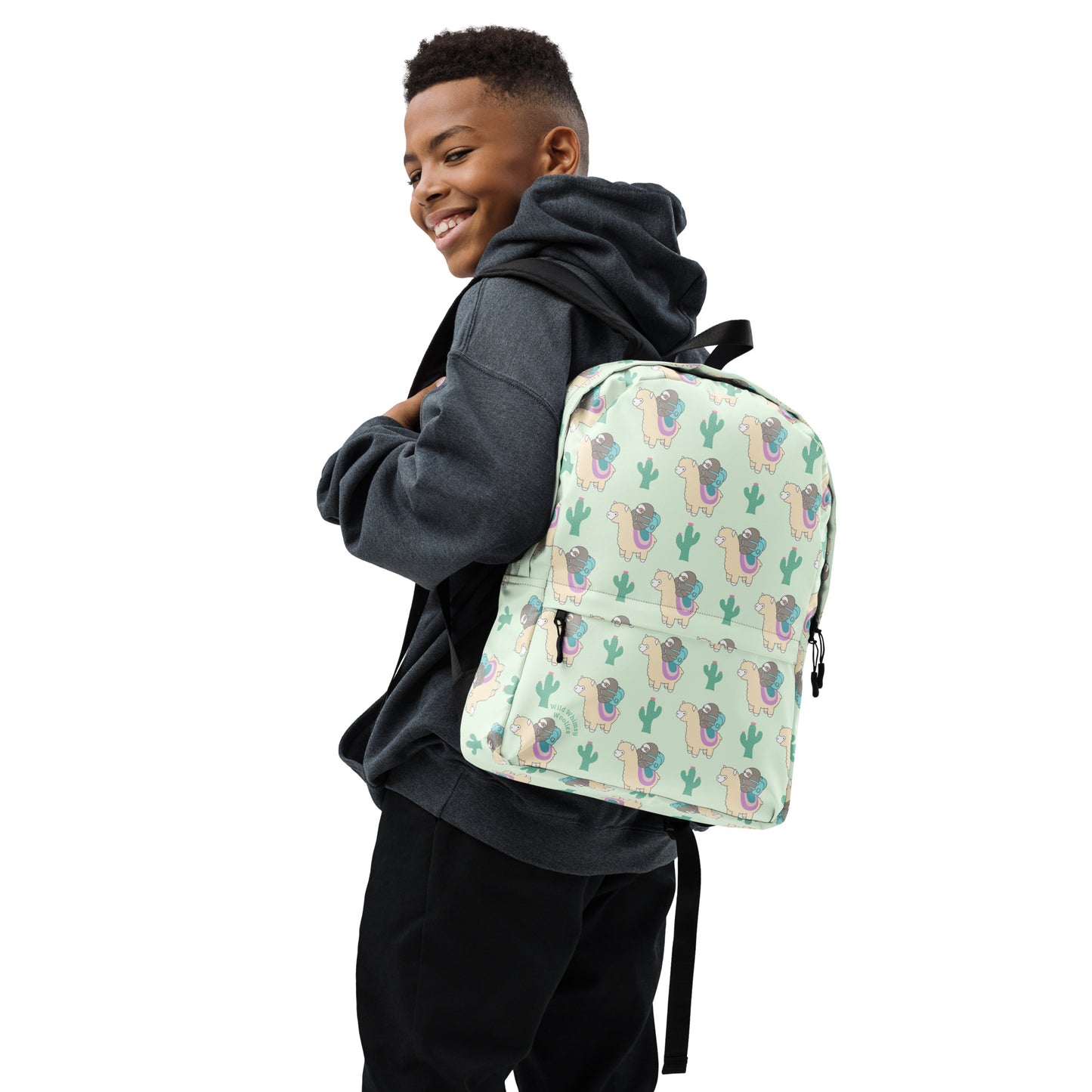 Sloth and Alpaca Adventurer Backpack - Light Green
