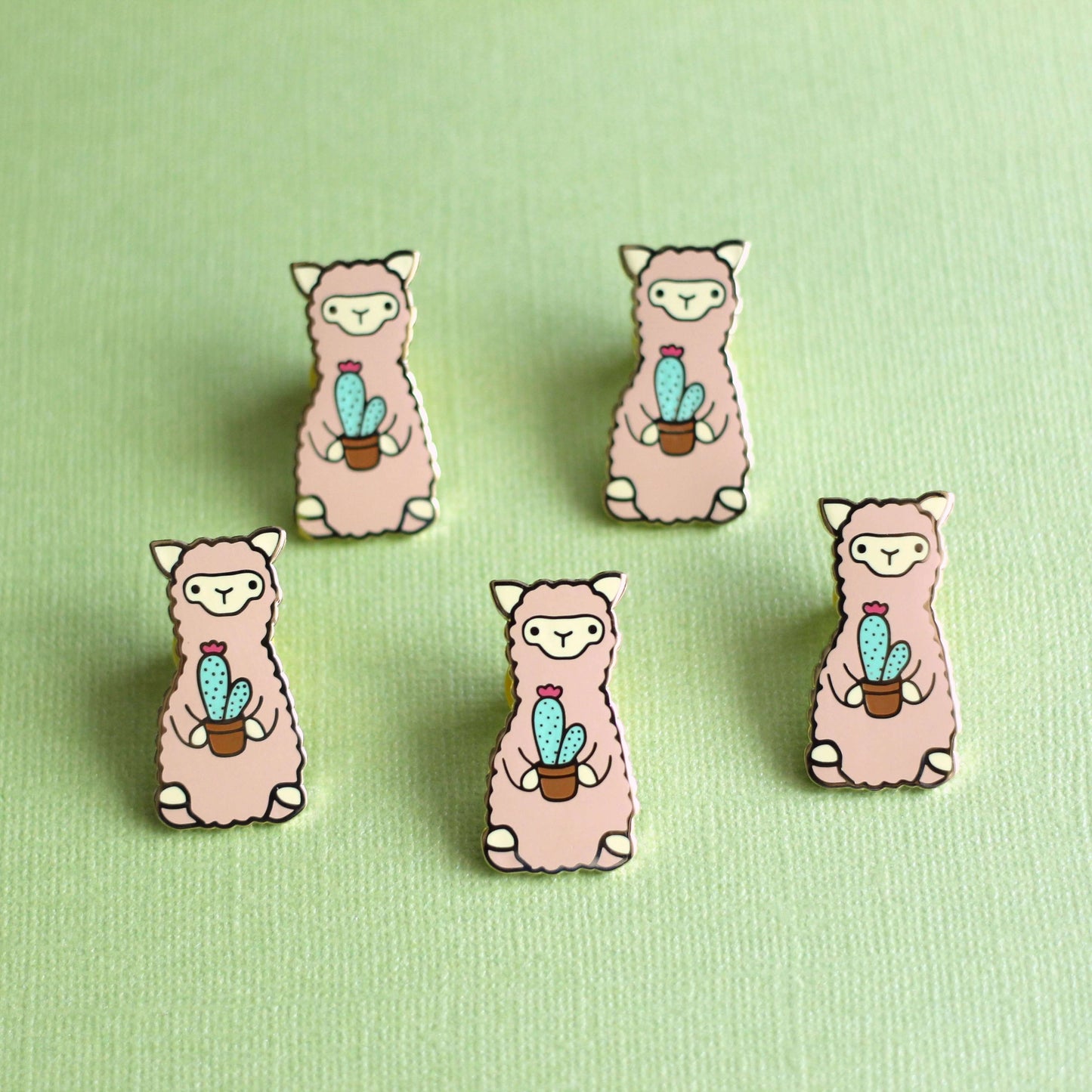 Cactus Alpaca Enamel Pin - Llama Gift - Pin for Backpack