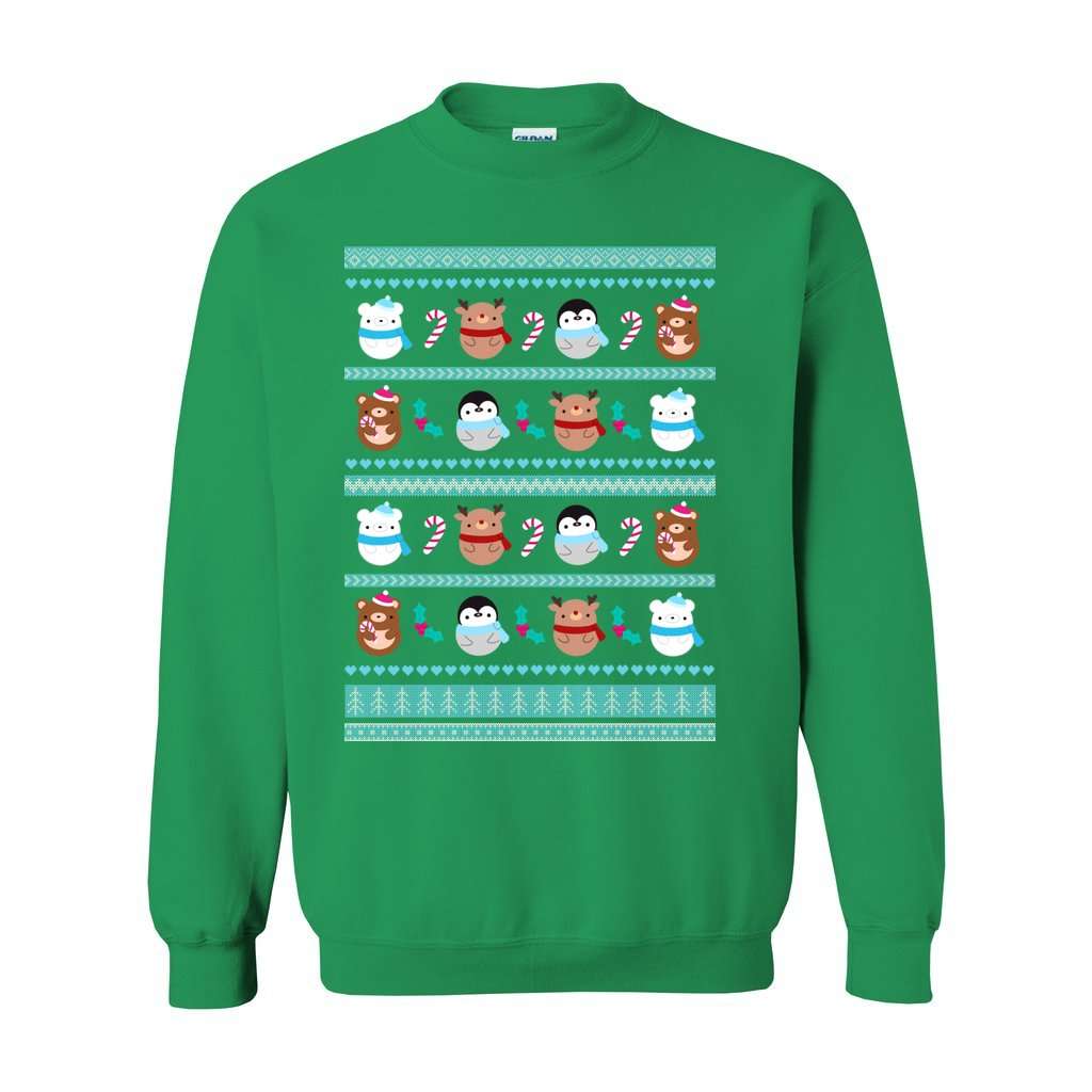 Christmas Animal Sweatshirt - Blue Pattern: S / Irish Green