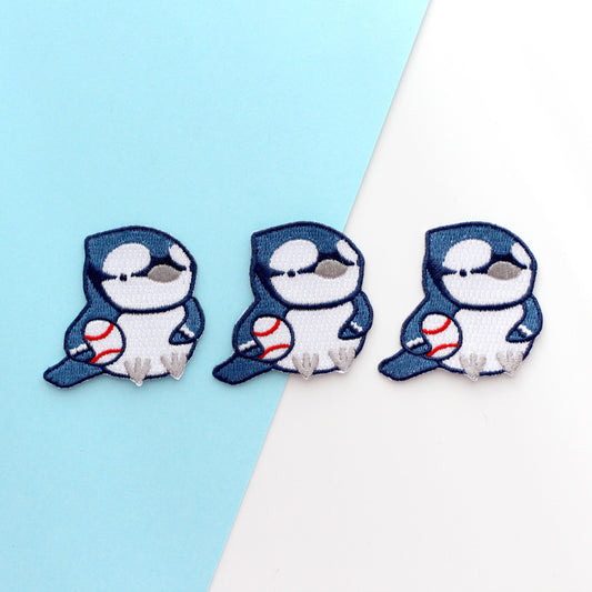 Blue Jay Baseball Iron On Patch for Jeans and Jackets