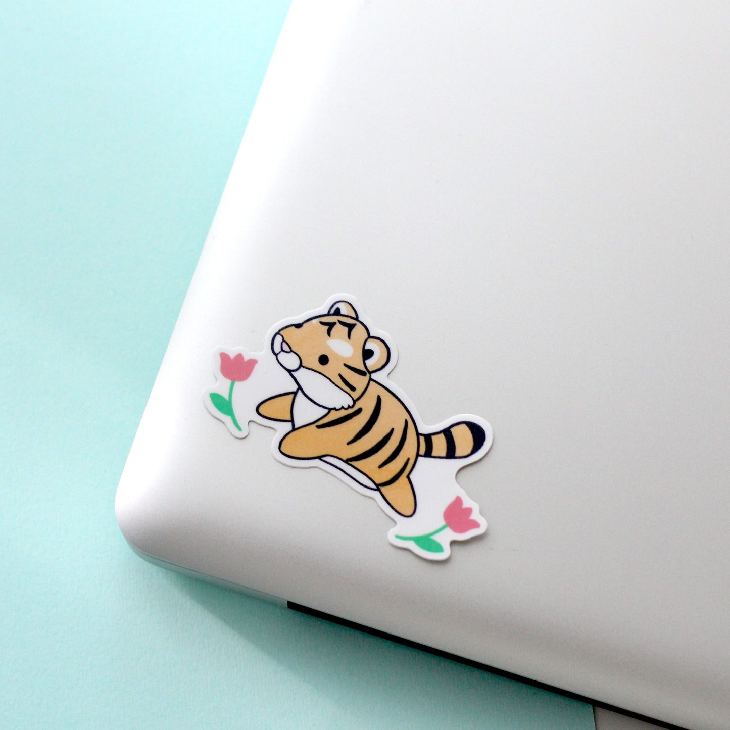 Tiger Vinyl Sticker. Tiger Stationery