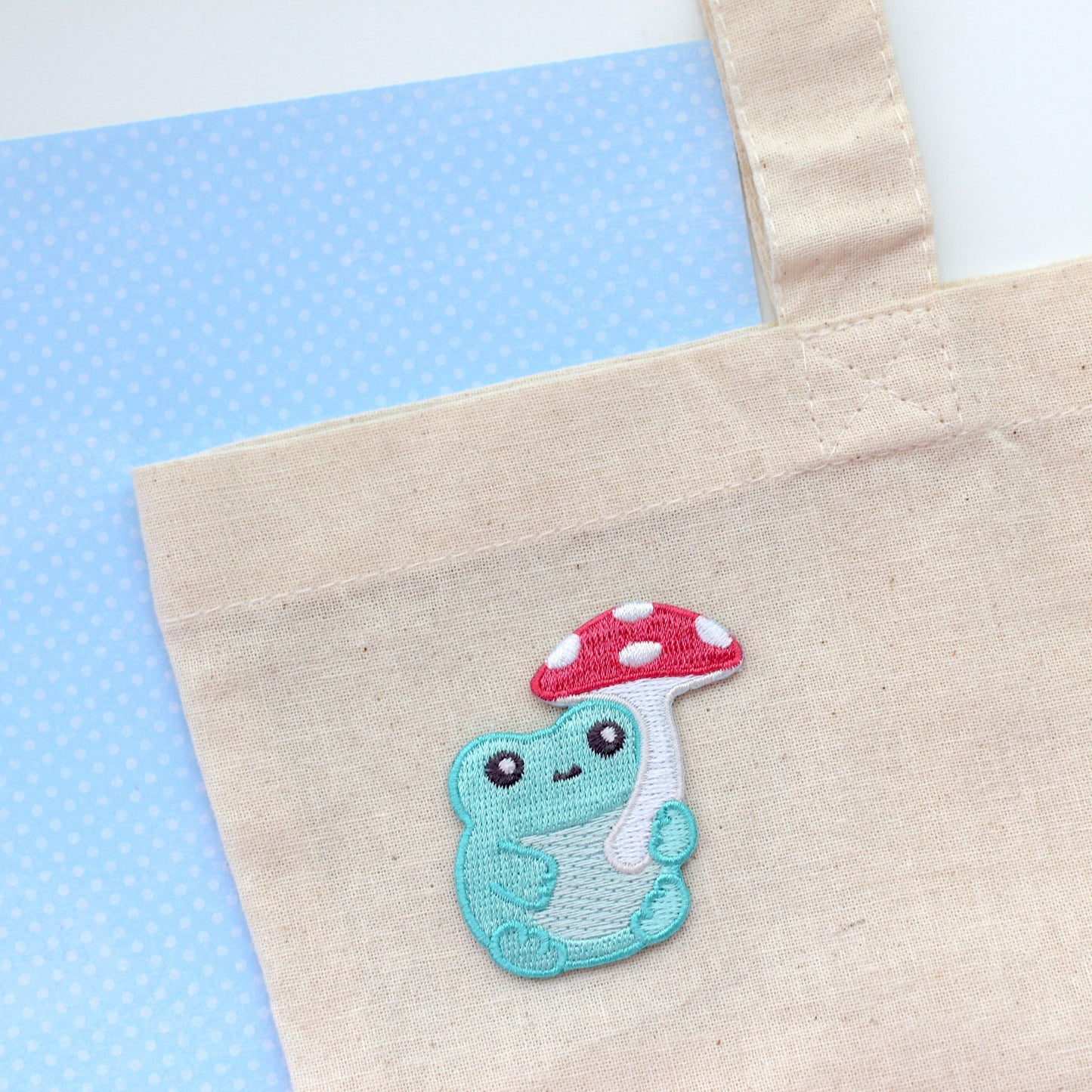 Cute Frog Iron On Patch for Jeans and Jackets
