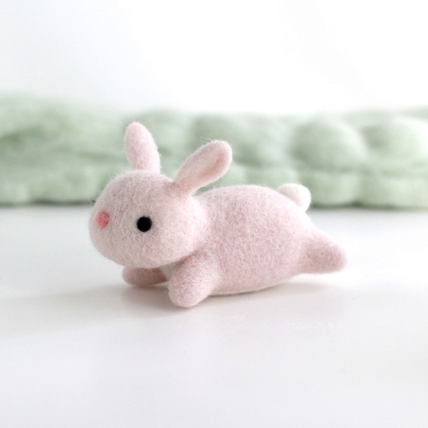 Needle Felted Leaping Bunny
