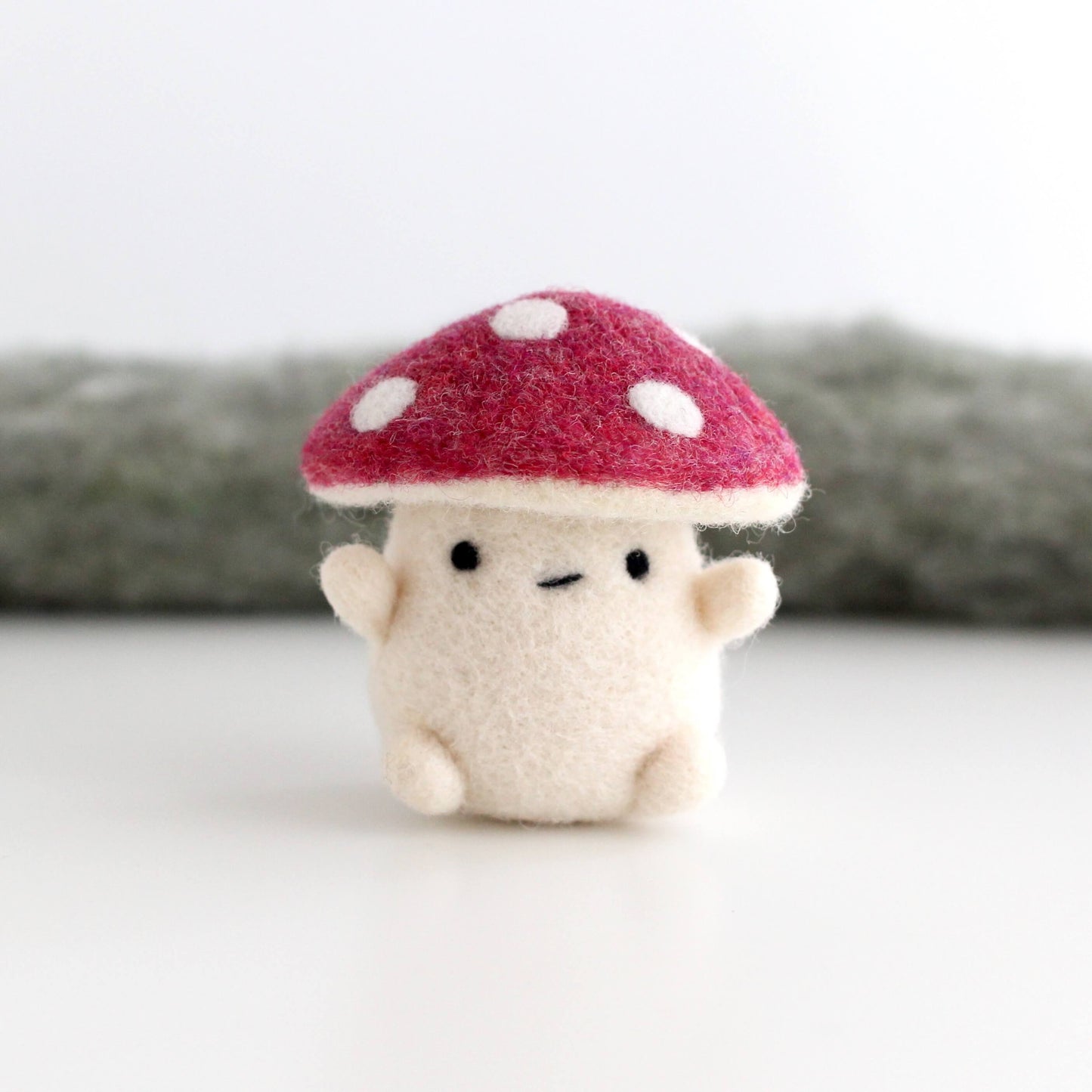 Needle Felted Red Mushroom (Fly Agaric)