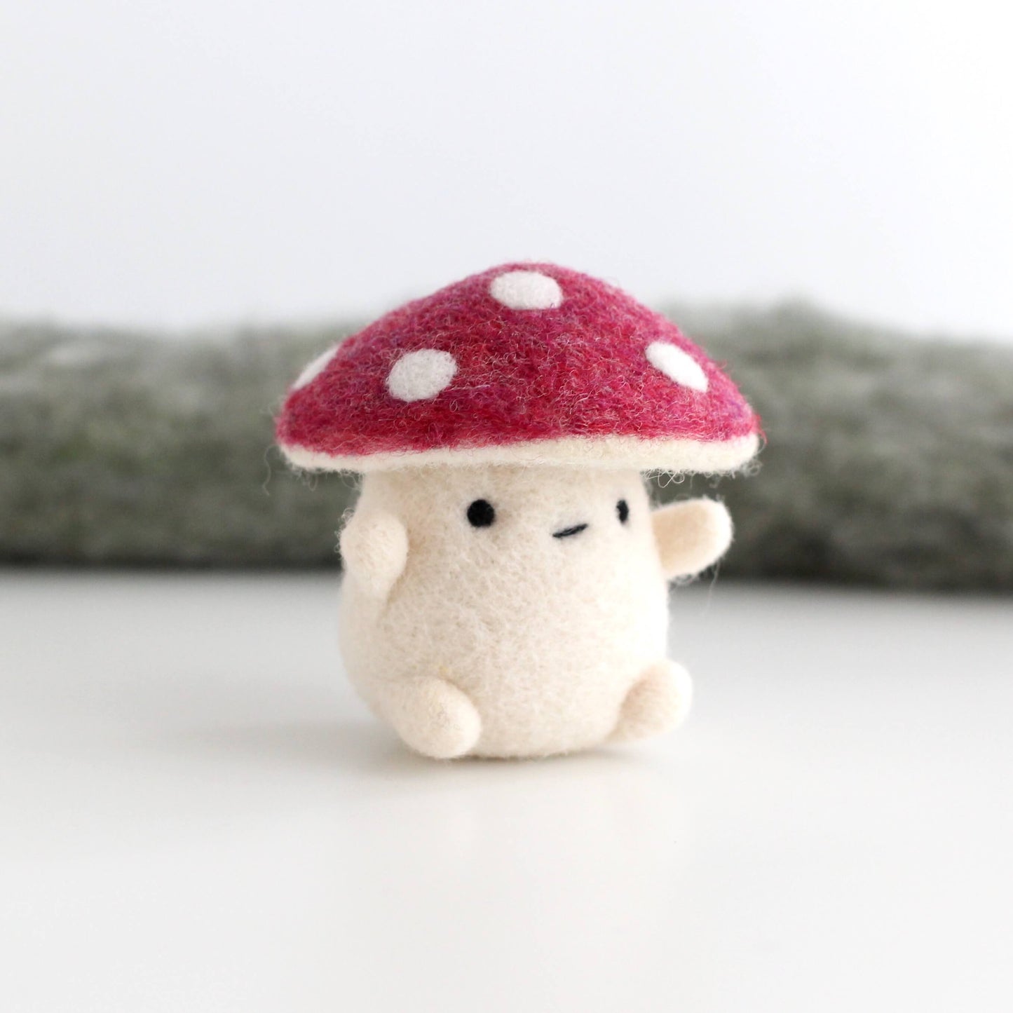Needle Felted Red Mushroom (Fly Agaric)