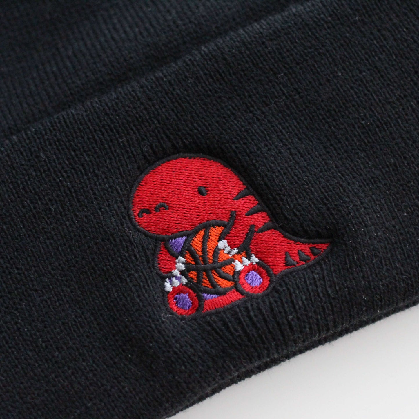 Raptor with Basketball Pom-pom Beanie - Toronto Toque - Raptor Fashion Accessory