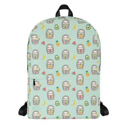 Fruit Sloth Backpack - Turquoise: Default Title