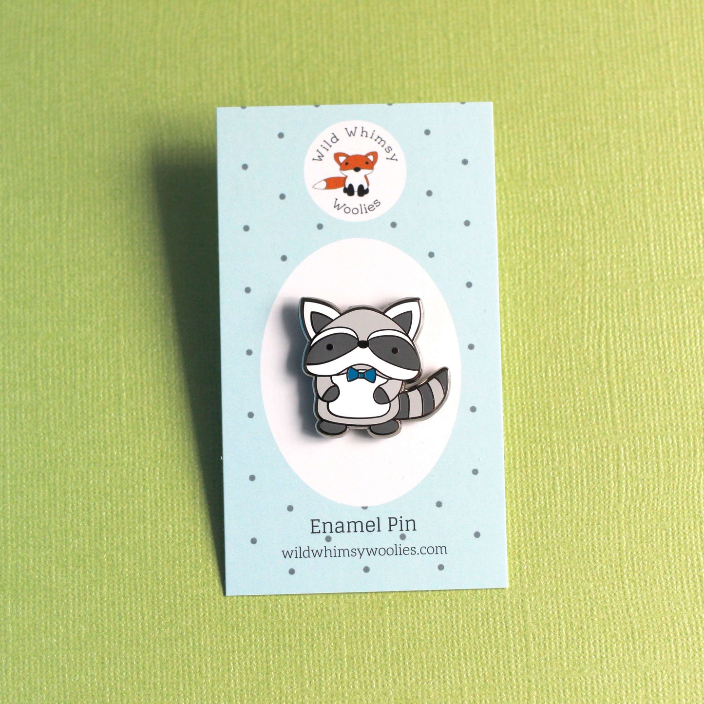 B-grade - Raccoon Enamel Pin - Cute Animal Pin - Trash Panda Pin by Wild Whimsy Woolies