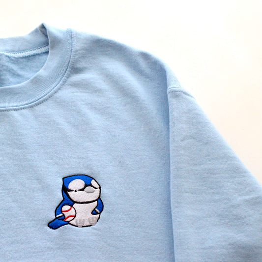 Embroidered Blue Jay Sweatshirt - Toronto Baseball Apparel