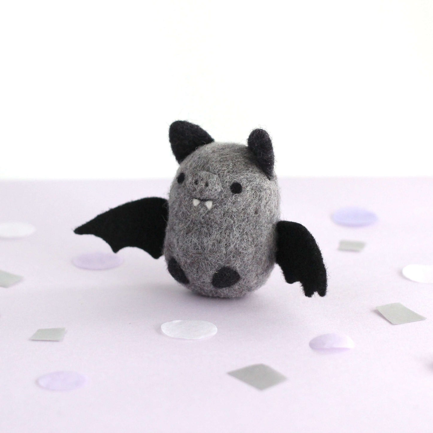 Needle Felted Bat (Grey)