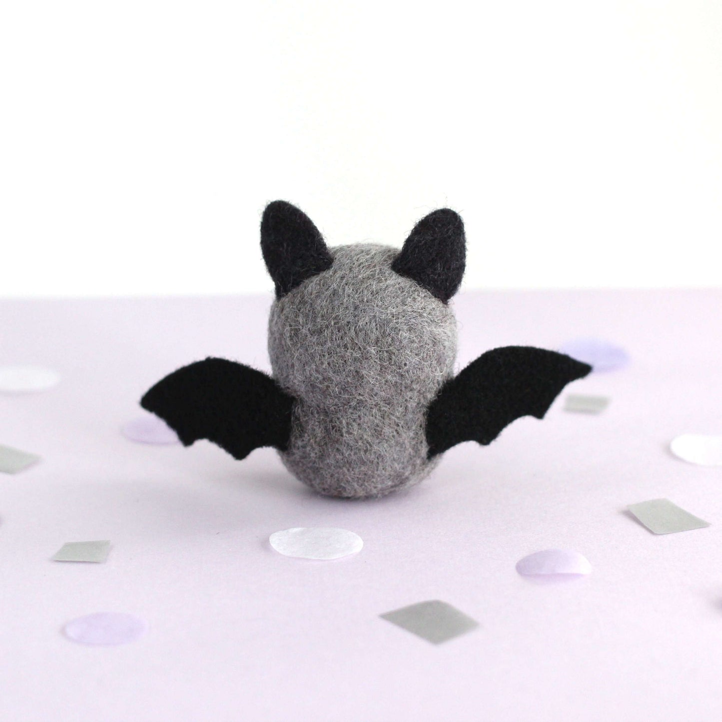 Needle Felted Bat (Grey)