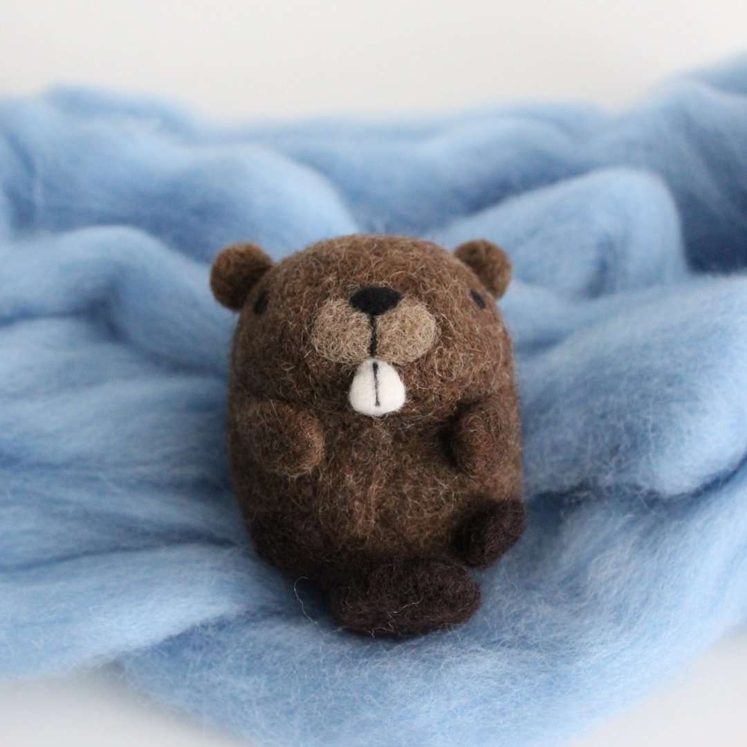 Needle Felted Beaver
