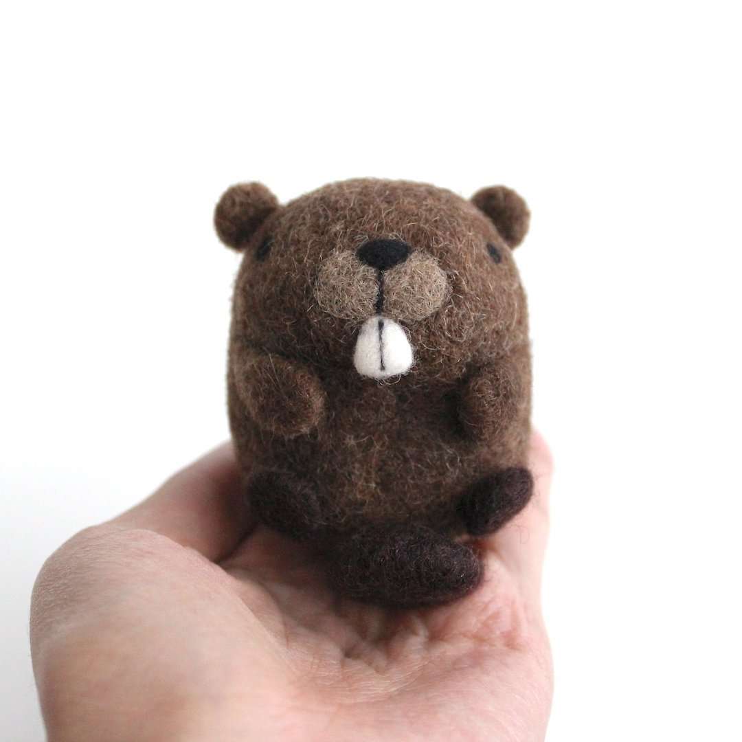 Needle Felted Beaver