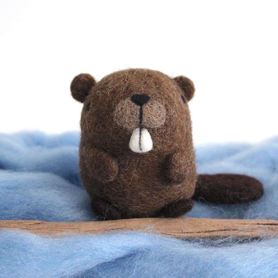 Needle Felted Beaver by Wild Whimsy Woolies