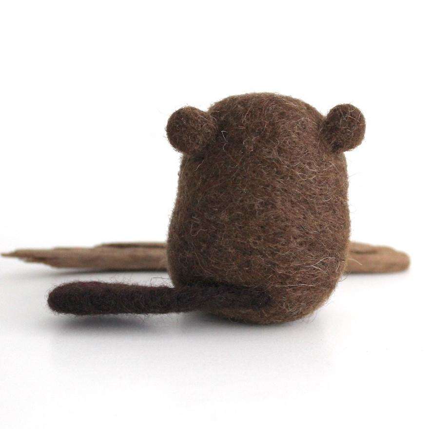 Needle Felted Beaver by Wild Whimsy Woolies