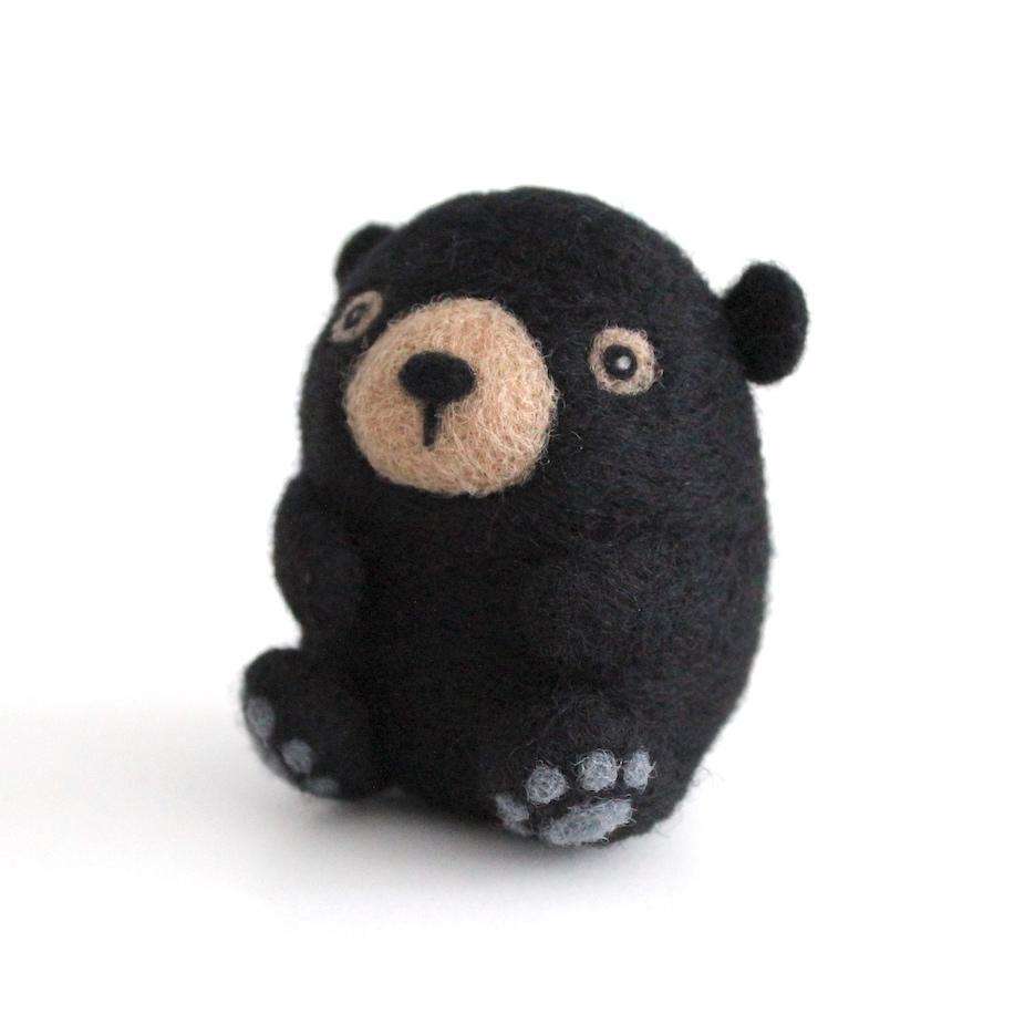 Needle Felted Black Bear