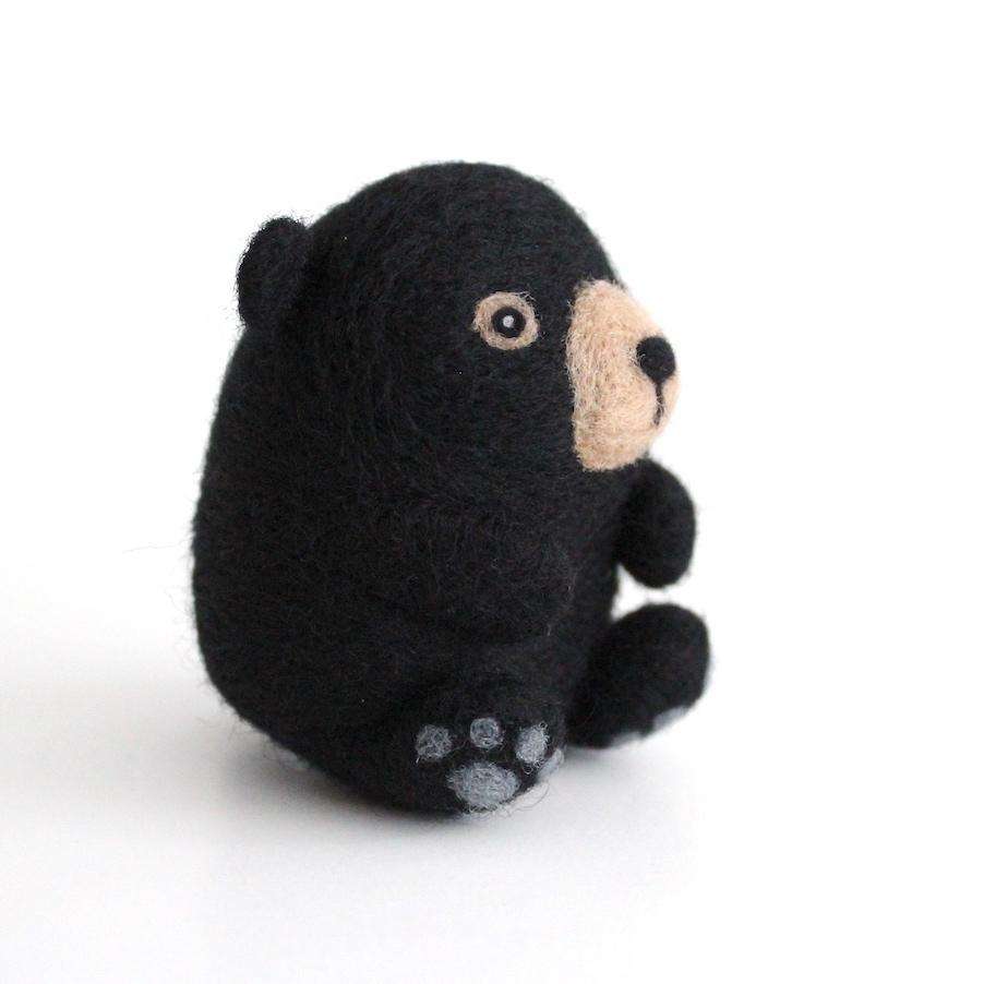 Needle Felted Black Bear