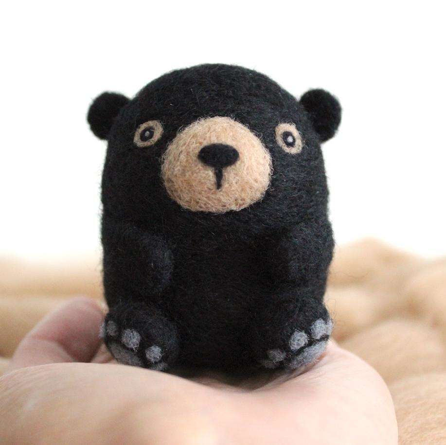 Needle Felted Black Bear