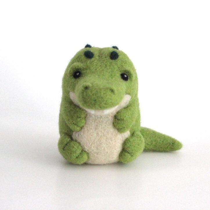 Needle Felted Crocodile