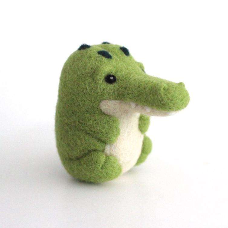 Needle Felted Crocodile