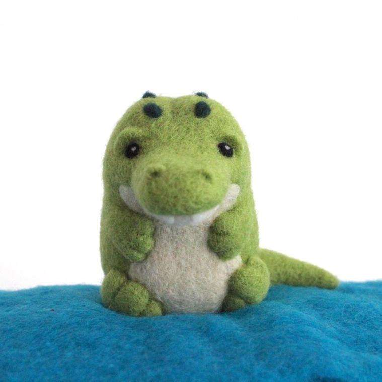 Needle Felted Crocodile