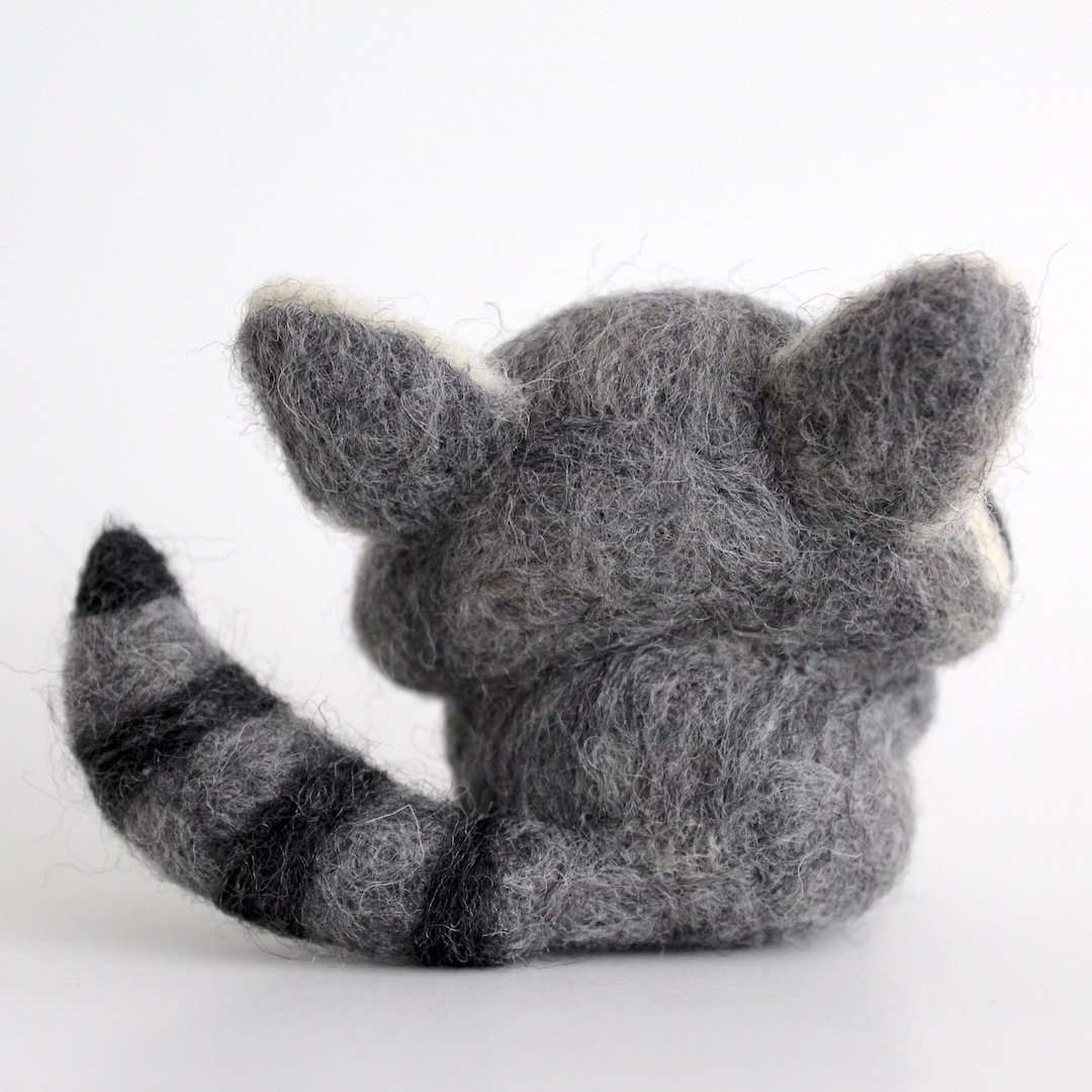 Needle Felted Raccoon