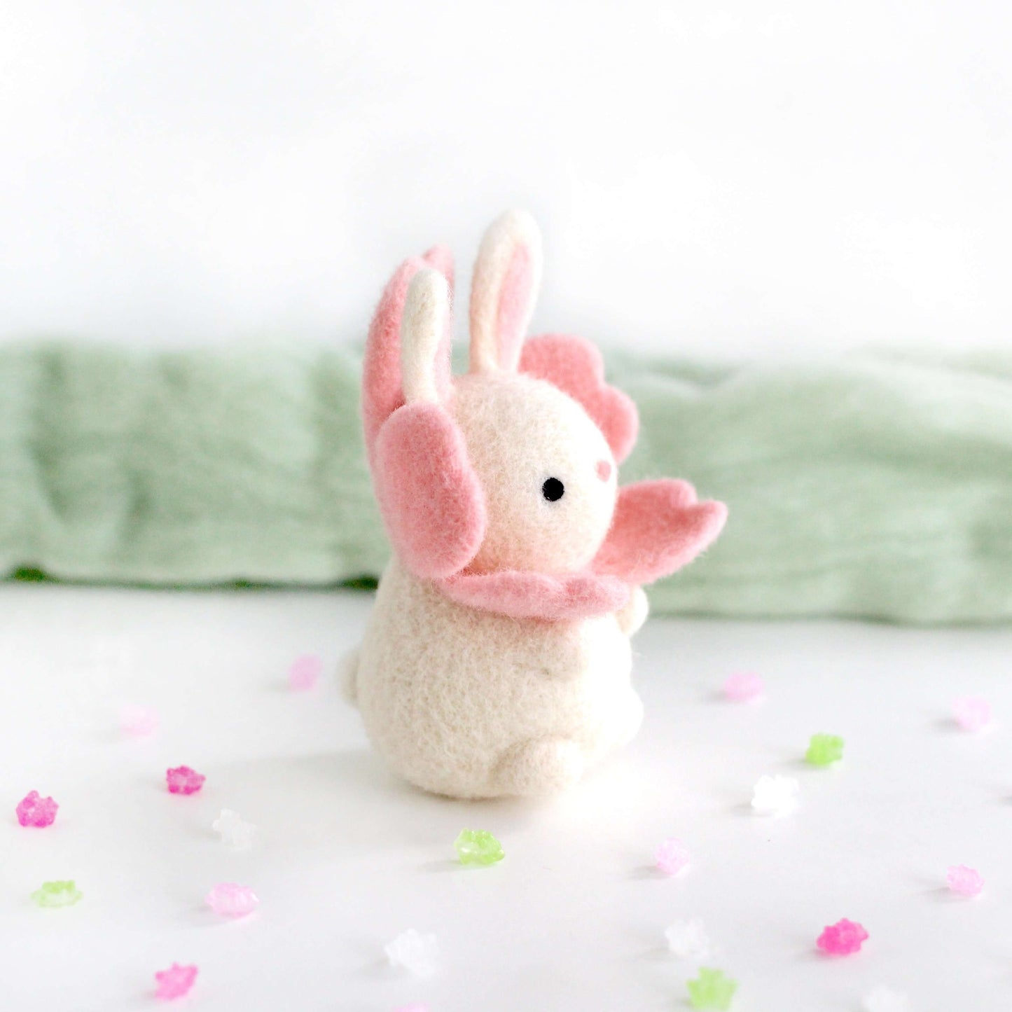 Needle Felted Sakura Bunny
