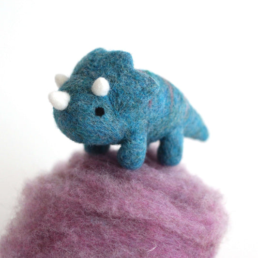 Needle Felted Triceratops