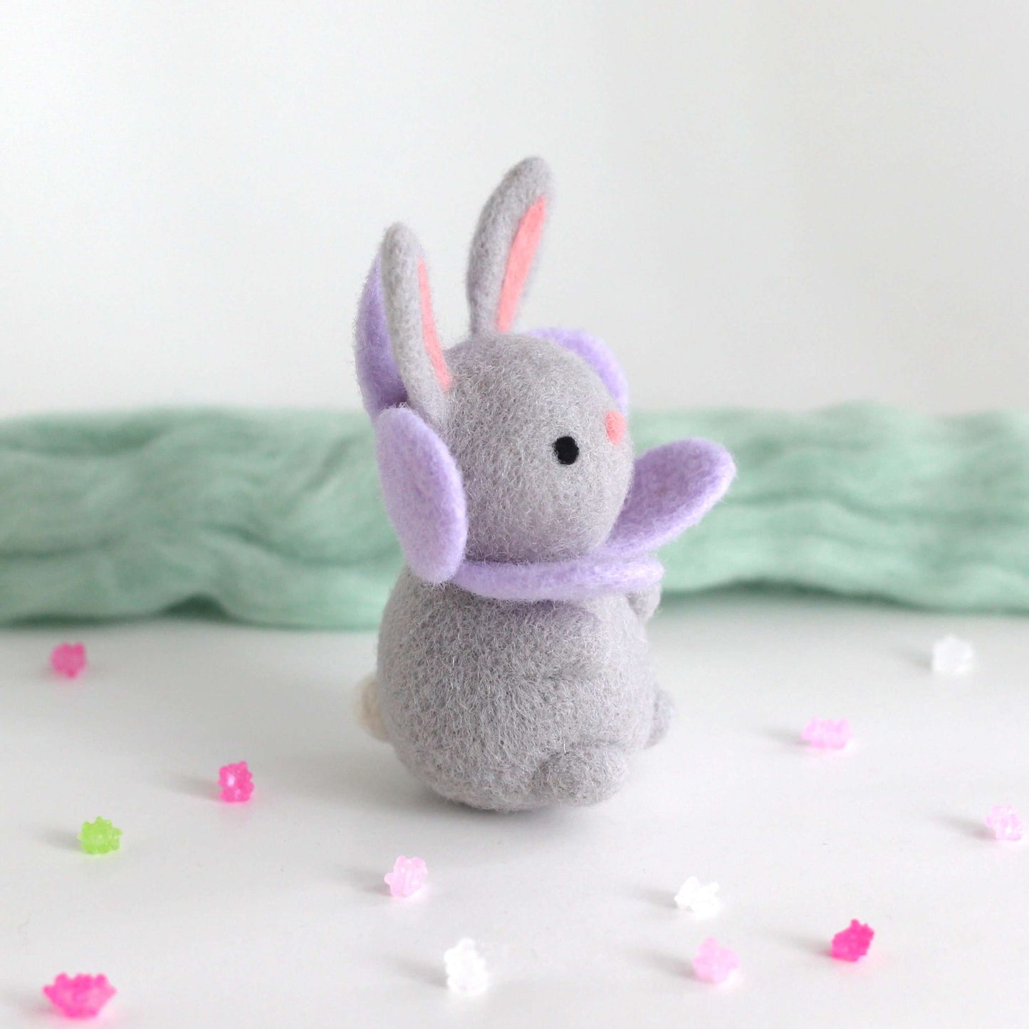 Needle Felted Violet Bunny