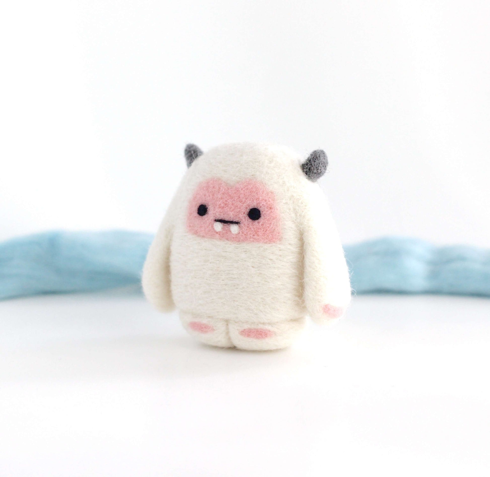 Needle Felted Yeti (Pink Variant)