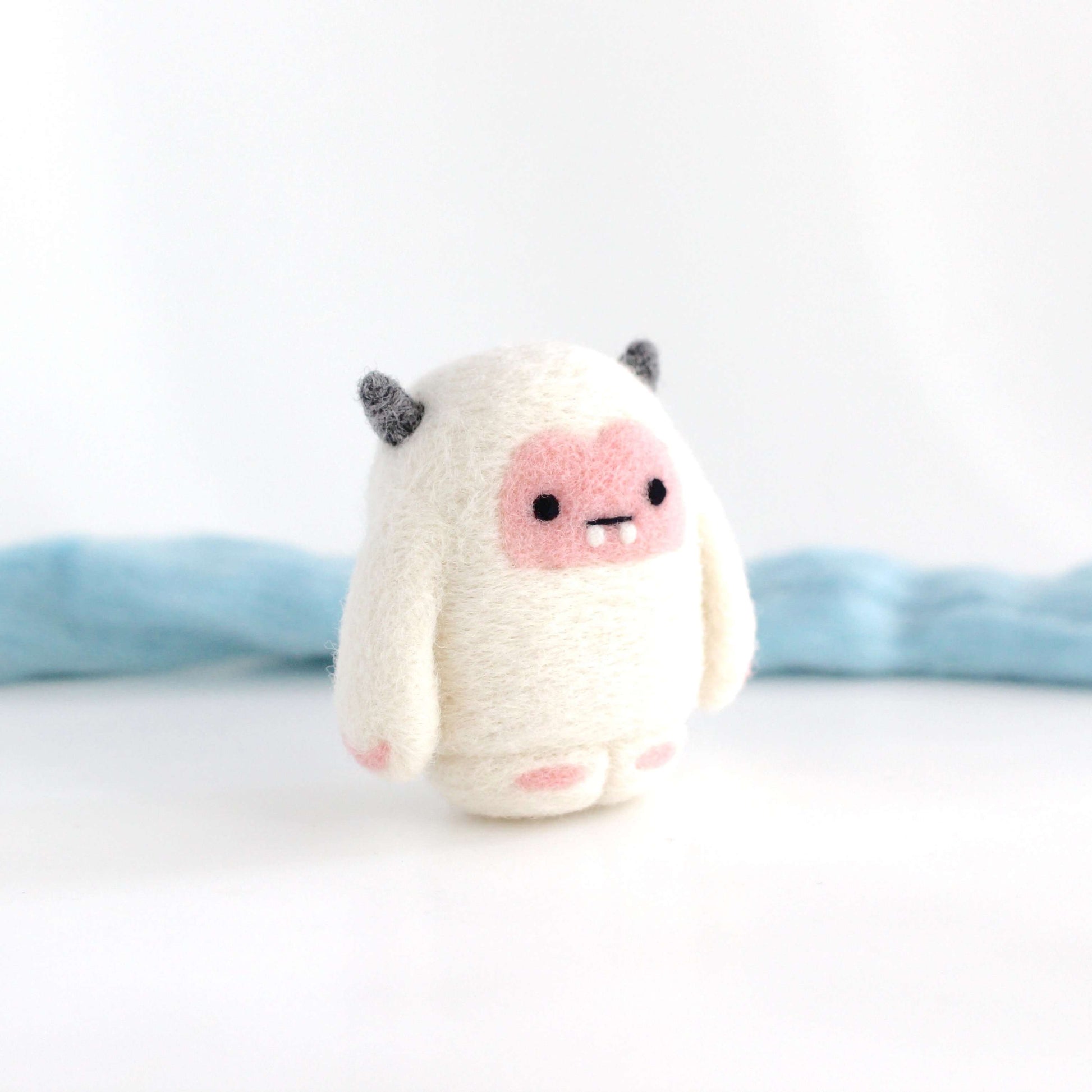 Needle Felted Yeti (Pink Variant)