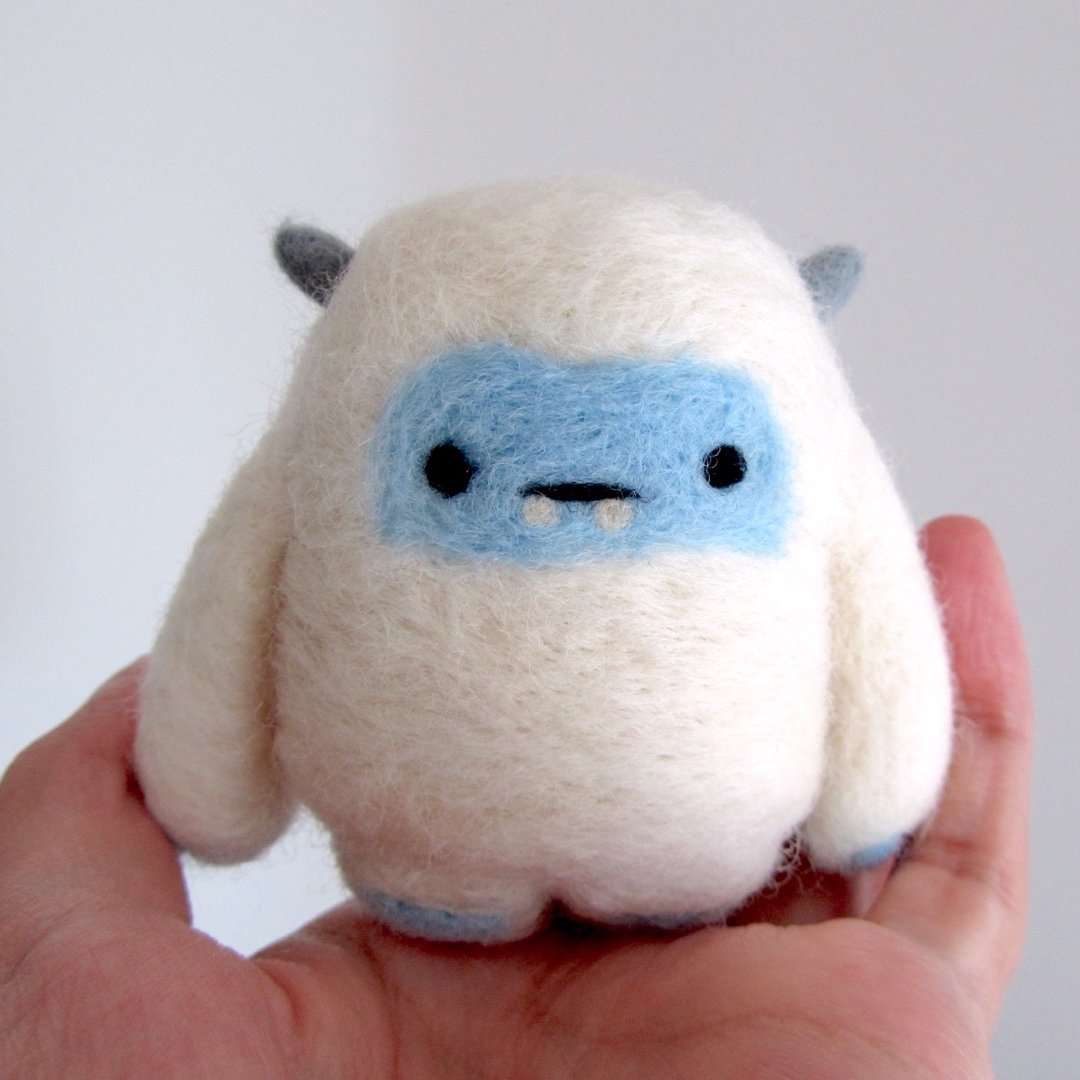 Needle Felted Yeti