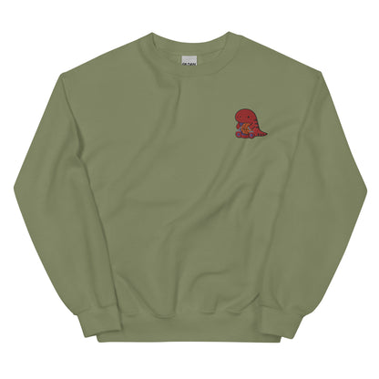 Embroidered Raptor Sweatshirt - Toronto Basketball Apparel: Military Green / S