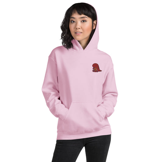 Hoodie with Cute Embroidered Raptor. Toronto Basketball Hoodie
