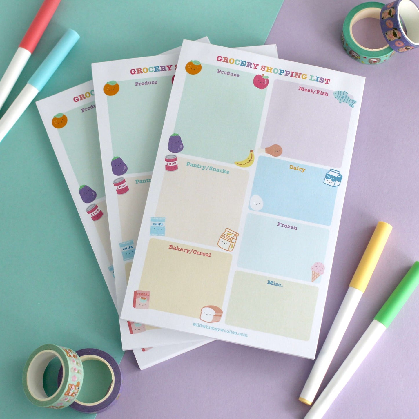 Grocery Shopping List Notepad (5.5″ x 8.5″)